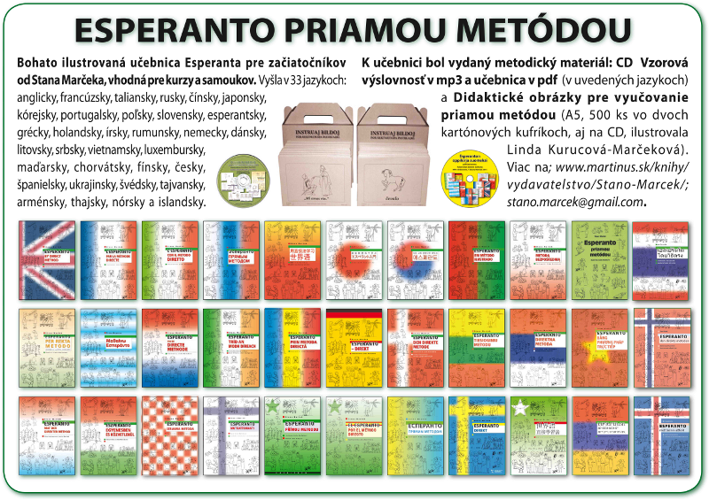 Esperanto přímou metodou v 33 jazycích